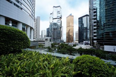 ホテルからの眺望 コンラッド香港の写真