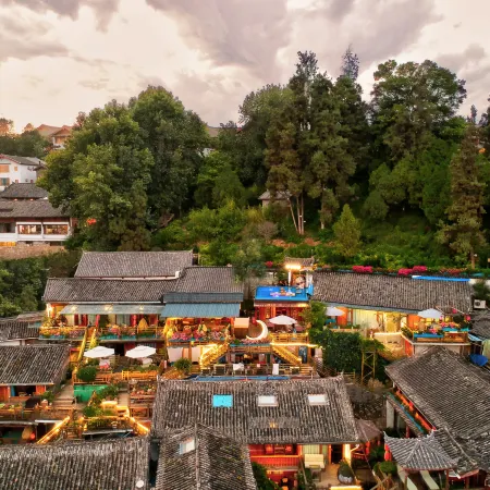 LS Inn(Lijiang Liangsu)-Panoramic night view of ancient town