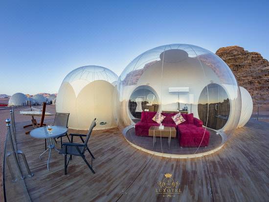bubble luxotel wadi rum jordan