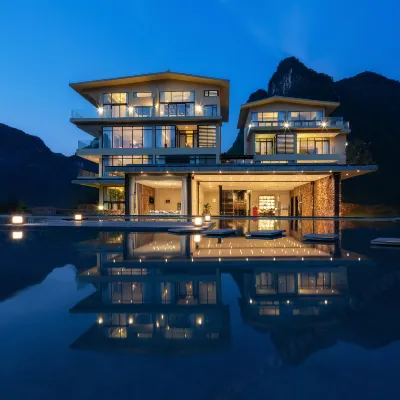 陽朔易畝田 Yimi fields retreat 向晩画境(遇竜河十里画廊) バニラの森周辺のホテル
