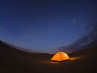中卫腾格里向往沙漠国际露营基地 - 沙漠露营单人帐篷（公共卫浴）