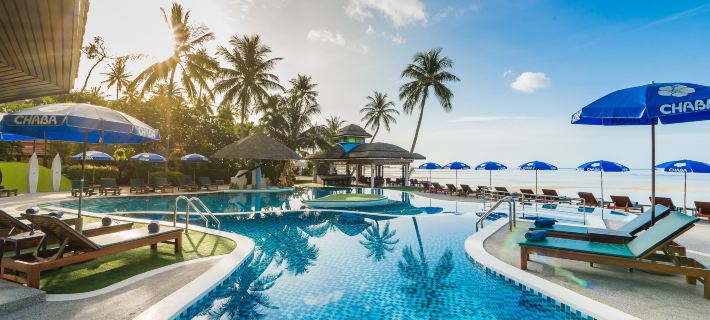 Chaba Cabana Beach Resort Hotéis em Ko Samui