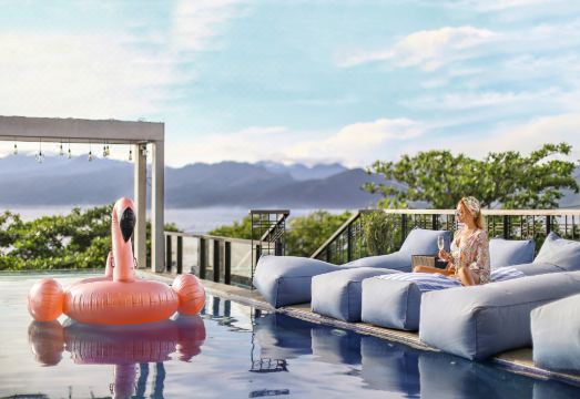 길리 트라왕안 해변 풍경