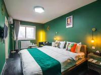 兰州橙子主题公寓 - 绿色北欧风格大床房