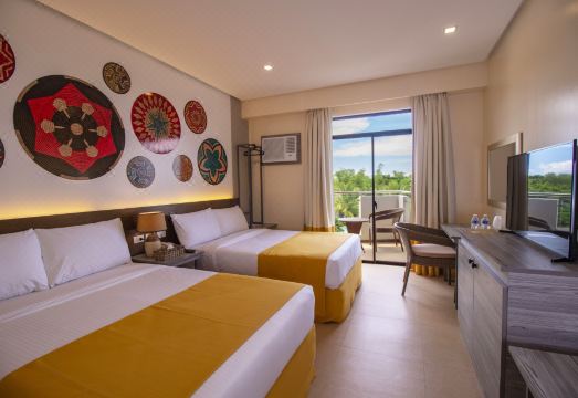 보홀 쇼어 객실 내부 또는 조식 장면