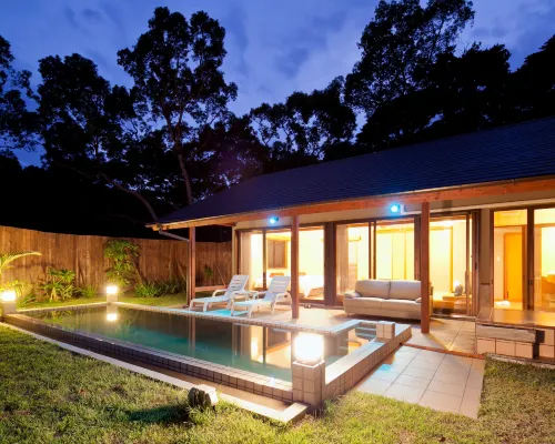 指宿温泉 温泉水泳池與夫婦露天風呂的祕境旅館 悠離庵 指宿市酒店