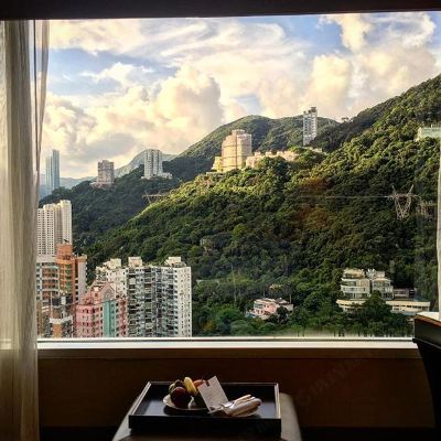 ホテルからの眺望 コンラッド香港の写真
