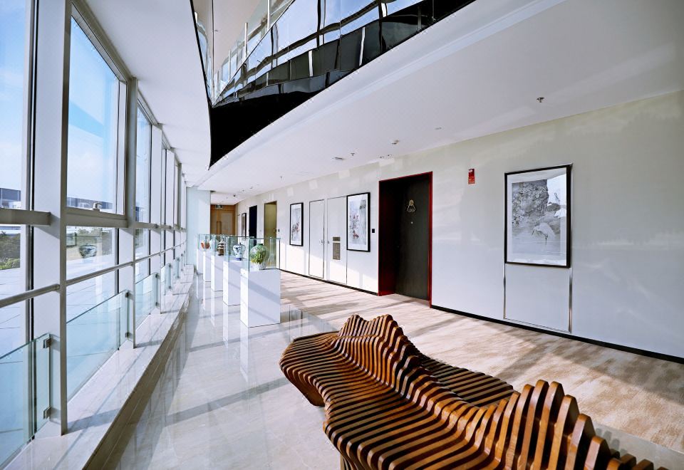 [샤먼 공항에서 호텔로 이동하는 셔틀버스 이미지]