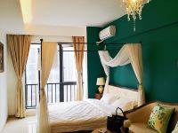 广州花开时艺术主题公寓 - 墨绿欧式艺术大床房