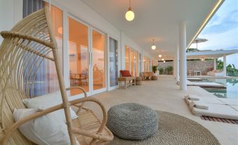 Boho-Chic Villa w/Wide Angle Sea and Rice Field View