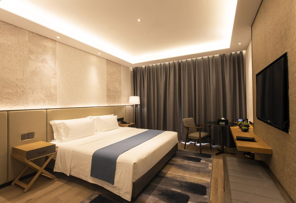 [칭다오 이하이 가든 호텔의 깨끗한 온천 야외탕 이미지]