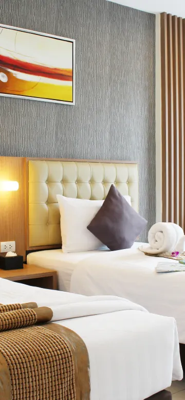 ห้องดีลักซ์ 3 เตียง ห้ามสูบบุหรี่