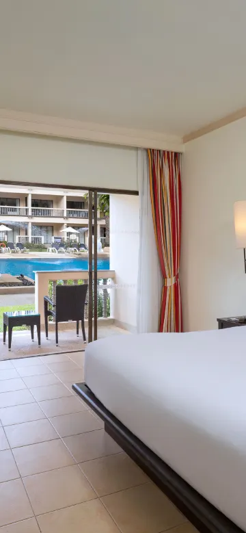 ห้องดีลักซ์พร้อมทางเข้าสระว่ายน้ำ