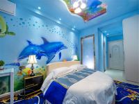 银川蓝色月亮主题酒店 - 蓝色海洋圆床房