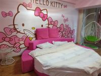 新乡芒果主题酒店 - Hello Kitty圆床主题房