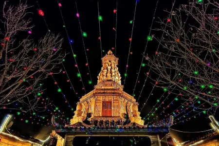 7 Days Premium Hotel (Shijiazhuang Zhengding Ancient City Longxing Temple) Отели рядом с достопримечательностью «Linji Joss House»