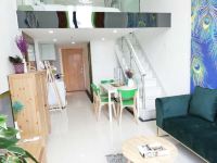 广州花开时艺术主题公寓 - 孔雀艺术复式一房一厅双床房