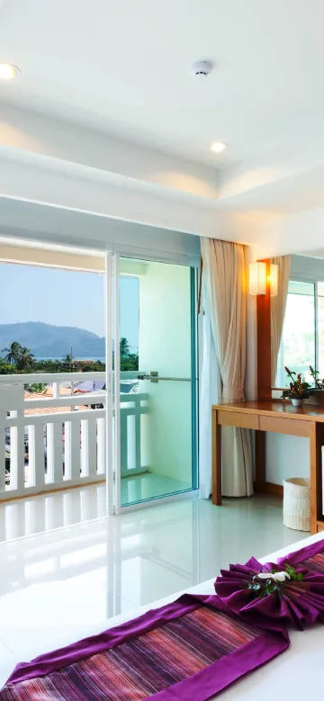 ห้องดีลักซ์วิวทะเลบางส่วน