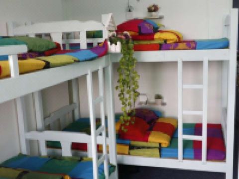 广州无野玩青年旅舍 - 女生六人床位间(公共卫浴)