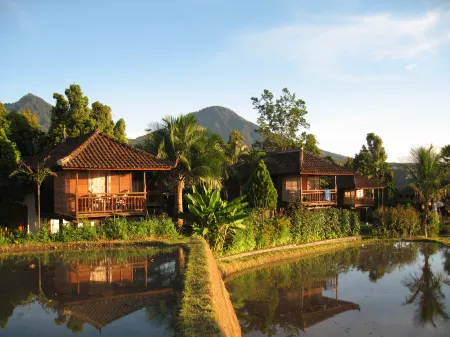 Puri Lumbung Cottages Restaurant & Spa Munduk Отели рядом с достопримечательностью «Роуз гарден»