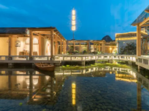 Shanshui Bieyuan Song Culture Vacation Apartment (Yangshuo Ten-Mile Gallery Yulong River) โรงแรมใกล้อูฐข้ามแม่น้ำ