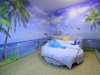 河池怡家时尚主题公寓 - 怡家海韵昕居北海银滩白细沙舒适圆床房