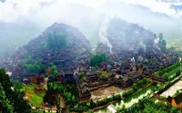 Xijiang Wangxijiang Inn - Bergblick