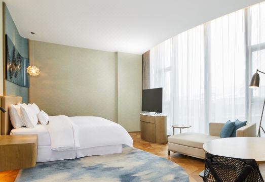 더 웨스틴 칭다오 웨스트 코스트의 고급스러운 로비