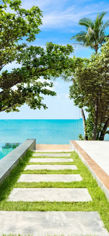 พูลวิลลาแบบสองห้องนอนริมหาด