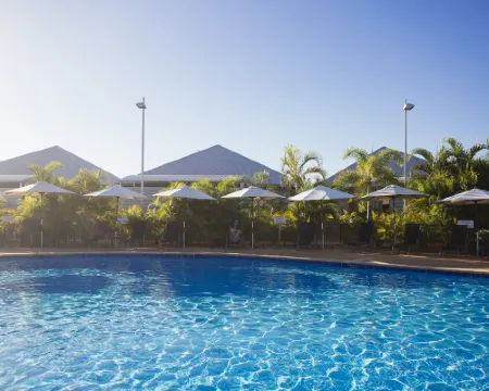 Resort swimming pool accommodation in Exmouth, Western Australia