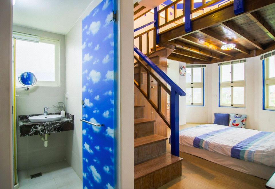 [화롄 카사 드 다프네 B&B의 정원과 공용 공간]