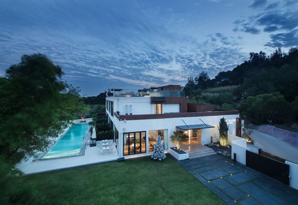 샤먼 Sky High Hotel 인피니티풀 야경