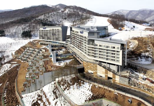 하이원 설경 전경