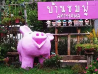 บ้านชมพู่อัมพวา - 2 ดาว