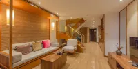 Yunjun Sea-view Design Apartment - Camera Familiare Con Visione Marina In Legno