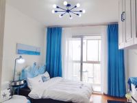 无锡果是小太阳公寓 - 蓝晶色的海ins风大床房