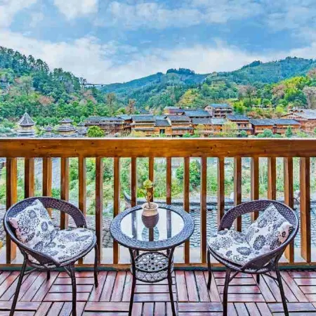 zhaoxing He Zhai Mountain with May Flower Boutique Station