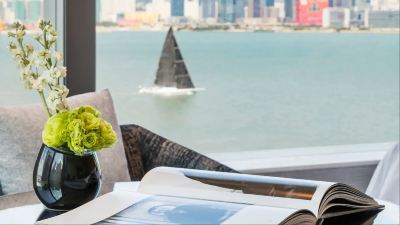 ツインベッド×2ハーバービューデラックス（ヴィクトリアハーバーラウンジアクセス付き） ハイアット セントリック ヴィクトリア ハーバー 香港の写真