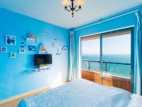 三亚多乐居家庭海景公寓 - 海洋之心海景阳台大床房