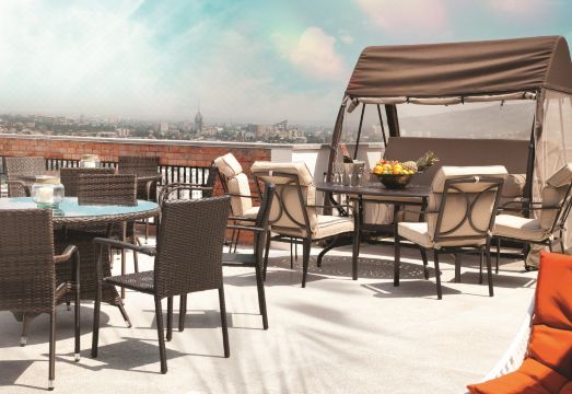 테라스 부티크 호텔의 레스토랑 인테리어