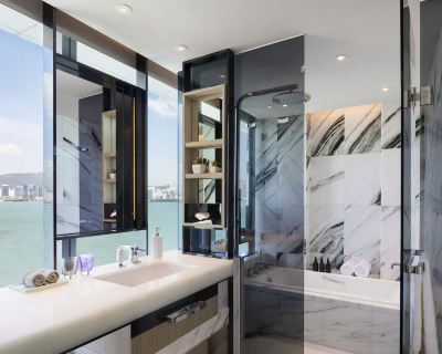 デラックスハーバービュールーム(キング) ハイアット セントリック ヴィクトリア ハーバー 香港の写真