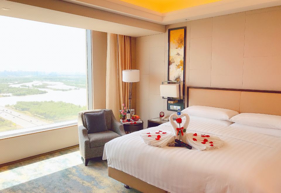 숭베이 샹그릴라 하얼빈 객실에서 바라본 강변 조망