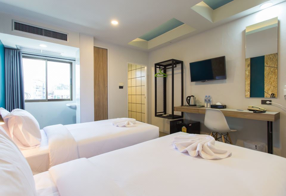 야시장 근처 시티 호텔 끄라비