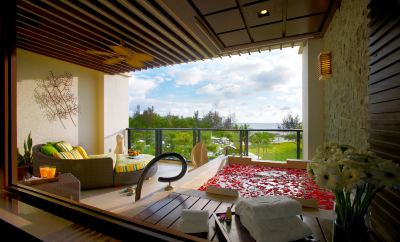 オーシャンウィング　ジュニアスイート　シービュー　ツインルーム シャングリ・ラ ラサリアリゾート＆スパ コタキナバルの写真