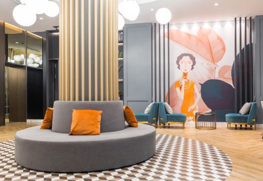 상하이 징안구 거리 전경