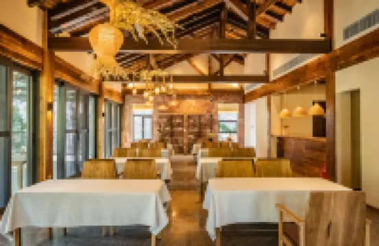 Forest homestay at sunrise