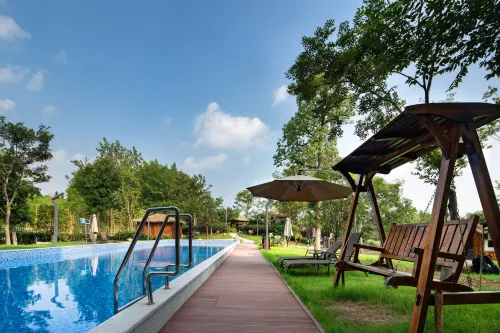 โรงแรมหวานหง เหมาะสำหรับครอบครัว ทะเลสาบไม้ไผ่นานซาน - วิวภูเขา