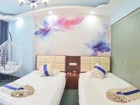 黄山夏梦主题酒店 - 蓝色一室单床房