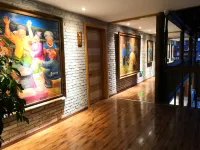 Fengxiang Oil Painting Art Light Luxury Guesthouse - 주방