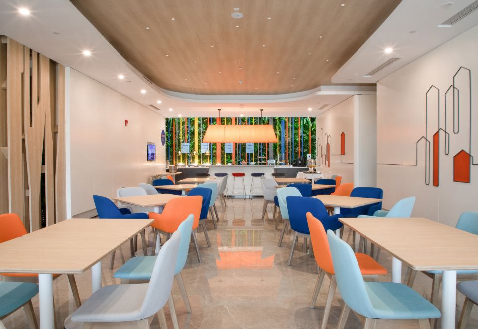 비즈니스 미팅을 위한 호텔 내부 공간